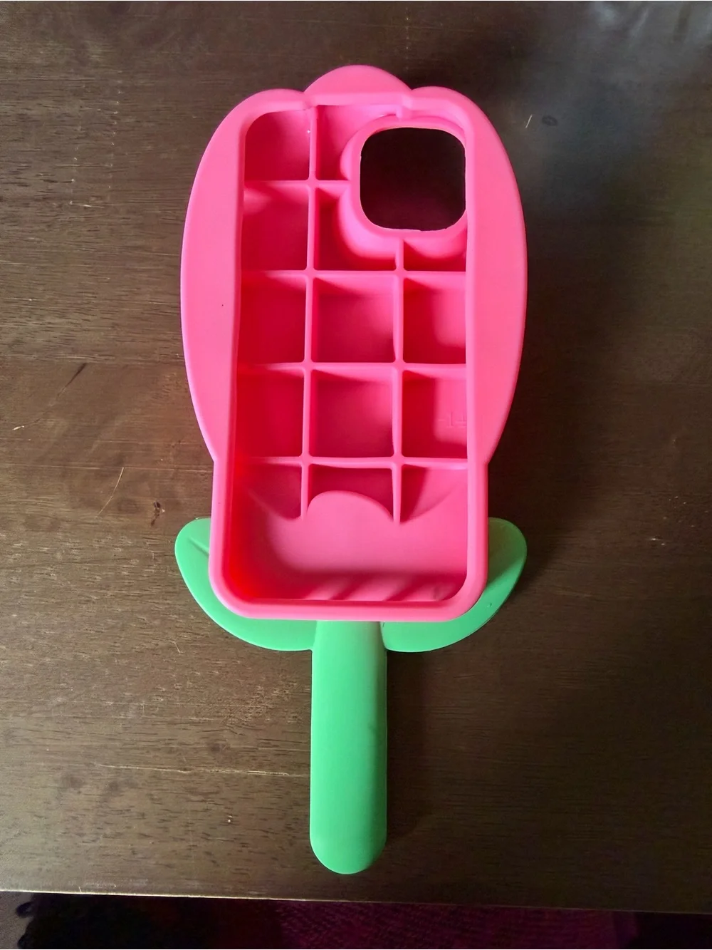 Pink Tulip Kids Silicone Phone Case with Green Stem